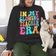 In My Glowing Teacher Era Groovy Colorful Bright Women Crewneck Sweatshirt, Groovy Teacher Sweatshirts, gift for family, gift for coworker In My Glowing Teacher Era Groovy Colorful Bright Women Crewneck Sweatshirt, Groovy Teacher Sweatshirts, gift for family, gift for coworker