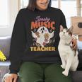 Groovy Faboolous Spooky Music Teacher Halloween Men Women Women Crewneck Sweatshirt, Groovy Teacher Sweatshirts, gift for family, gift for coworker Groovy Faboolous Spooky Music Teacher Halloween Men Women Women Crewneck Sweatshirt, Groovy Teacher Sweatshirts, gift for family, gift for coworker