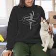 Halloween Ballet Mummy Ballerina Spooky Dance Teacher Women Women Crewneck Sweatshirt, gift for family, gift for coworker Halloween Ballet Mummy Ballerina Spooky Dance Teacher Women Women Crewneck Sweatshirt, gift for family, gift for coworker
