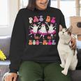 Halloween Dance Teacher Pas De Boo-Ree Ghost Ballet Dancer Women Crewneck Sweatshirt, gift for family, gift for coworker