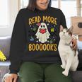 Halloween Read More Books Retro Costume Teacher Women Girls Women Crewneck Sweatshirt, gift for family, gift for coworker Halloween Read More Books Retro Costume Teacher Women Girls Women Crewneck Sweatshirt, gift for family, gift for coworker