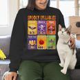 Halloween Spooky Syllable Types Teacher Educational Women Crewneck Sweatshirt, gift for family, gift for coworker
