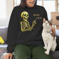 Halloween Teacher Six Seven 6 7 Skeleton Spooky Costume Women Crewneck Sweatshirt, gift for family, gift for coworker Halloween Teacher Six Seven 6 7 Skeleton Spooky Costume Women Crewneck Sweatshirt, gift for family, gift for coworker