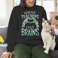 Halloween Teacher Tshirts Science Teachers Love Brains Women Crewneck Sweatshirt, Science Teacher Sweatshirts, gift for family, gift for coworker Halloween Teacher Tshirts Science Teachers Love Brains Women Crewneck Sweatshirt, Science Teacher Sweatshirts, gift for family, gift for coworker