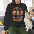 Hangin My Kindergarten Cookie Gingerbread Christmas Teacher For Men Women Kids Women Crewneck Sweatshirt, gift for family, gift for coworker Hangin My Kindergarten Cookie Gingerbread Christmas Teacher For Men Women Kids Women Crewneck Sweatshirt, gift for family, gift for coworker