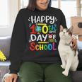 Happy 100th Day Of School 100 Days Of School Teacher Student Women Crewneck Sweatshirt, gift for family, gift for coworker