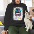 Happy Fri-Yay Friday Teacher Life Happy Friday Women Crewneck Sweatshirt, gift for family, gift for coworker