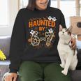 Haunted By 6-7 Halloween Math Teacher Joke Women Crewneck Sweatshirt, gift for family, gift for coworker Haunted By 6-7 Halloween Math Teacher Joke Women Crewneck Sweatshirt, gift for family, gift for coworker