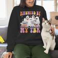 Haunted By My TBR Cute Ghosts Book Reading Teacher Halloween Women Crewneck Sweatshirt, gift for family, gift for coworker Haunted By My TBR Cute Ghosts Book Reading Teacher Halloween Women Crewneck Sweatshirt, gift for family, gift for coworker