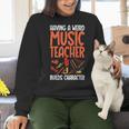 Having a Weird Music Teacher Builds Character Music Teacher Women Crewneck Sweatshirt, gift for family, gift for coworker Having a Weird Music Teacher Builds Character Music Teacher Women Crewneck Sweatshirt, gift for family, gift for coworker