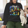 We Heart Love Our School Custodian For Teacher & Kids Women Crewneck Sweatshirt, gift for family, gift for coworker