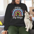 Helping Tiny Humans To Do Big Things Teacher Women Women Crewneck Sweatshirt, gift for family, gift for coworker