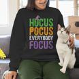 Hocus Pocus Everybody Focus Teacher Halloween Women Crewneck Sweatshirt, gift for family, gift for coworker Hocus Pocus Everybody Focus Teacher Halloween Women Crewneck Sweatshirt, gift for family, gift for coworker