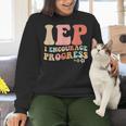 IEP I Encourage Progress Special Education Teacher Graphics Women Crewneck Sweatshirt, gift for family, gift for coworker IEP I Encourage Progress Special Education Teacher Graphics Women Crewneck Sweatshirt, gift for family, gift for coworker