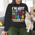 I'm Not Short I'm Pre-K Teacher Size Back To School Teacher Women Crewneck Sweatshirt, gift for family, gift for coworker