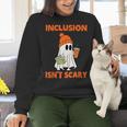 Inclusion Isn't Scary Shirt Halloween SLP Sped Teacher Women Crewneck Sweatshirt, gift for family, gift for coworker Inclusion Isn't Scary Shirt Halloween SLP Sped Teacher Women Crewneck Sweatshirt, gift for family, gift for coworker