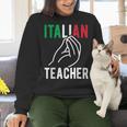 Italian Teacher Italy Italia Back To School First Day Women Crewneck Sweatshirt, gift for family, gift for coworker Italian Teacher Italy Italia Back To School First Day Women Crewneck Sweatshirt, gift for family, gift for coworker