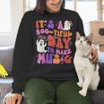 It's a Bootiful Day To Make Music Halloween Music Teacher Women Crewneck Sweatshirt, gift for family, gift for coworker
