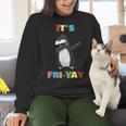 It's Fri-Yay Dabbing Penguin Friday Weekend Teacher Student Women Crewneck Sweatshirt, gift for family, gift for coworker It's Fri-Yay Dabbing Penguin Friday Weekend Teacher Student Women Crewneck Sweatshirt, gift for family, gift for coworker