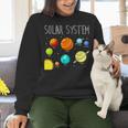 Kids Solar Systems Cute Planets Space Science Teacher School Women Crewneck Sweatshirt, Science Teacher Sweatshirts, gift for family, gift for coworker