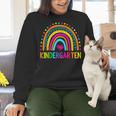 Kindergarten Rainbow Girls Boys Teacher First Day Of School Women Crewneck Sweatshirt, gift for family, gift for coworker Kindergarten Rainbow Girls Boys Teacher First Day Of School Women Crewneck Sweatshirt, gift for family, gift for coworker