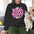 Kindergarten Teacher Women Checkered First Day Of School Women Crewneck Sweatshirt, gift for family, gift for coworker
