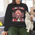 Kiss Your Brain Valentines Test Day Teacher Squad Kids Women Crewneck Sweatshirt, gift for family, gift for coworker Kiss Your Brain Valentines Test Day Teacher Squad Kids Women Crewneck Sweatshirt, gift for family, gift for coworker