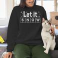 Let It Snow Christmas Pajamas Chemistry Teacher Women Crewneck Sweatshirt, gift for family, gift for coworker Let It Snow Christmas Pajamas Chemistry Teacher Women Crewneck Sweatshirt, gift for family, gift for coworker