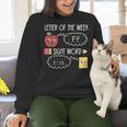 Letter Of The Week Ff Sight Word Teacher Squad Women Crewneck Sweatshirt, gift for family, gift for coworker