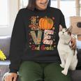 Love 2nd Grade Happy Fall Thanksgiving For 2nd Teacher For Men Women Girls Kids Women Crewneck Sweatshirt, 2nd Grade Teacher Sweatshirts, gift for family, gift for coworker Love 2nd Grade Happy Fall Thanksgiving For 2nd Teacher For Men Women Girls Kids Women Crewneck Sweatshirt, 2nd Grade Teacher Sweatshirts, gift for family, gift for coworker