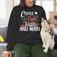 I Love Math Cats And Coffee Heart Mathematics Teacher Women Crewneck Sweatshirt, gift for family, gift for coworker I Love Math Cats And Coffee Heart Mathematics Teacher Women Crewneck Sweatshirt, gift for family, gift for coworker