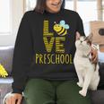 Love Preschool Back To School Yellow Bee Preschool Teacher For Men Women Girls Kids Women Crewneck Sweatshirt, gift for family, gift for coworker Love Preschool Back To School Yellow Bee Preschool Teacher For Men Women Girls Kids Women Crewneck Sweatshirt, gift for family, gift for coworker