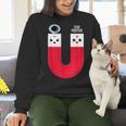 Magnet Science Pun T-Shirt For Geeks Science Teachers Women Crewneck Sweatshirt, Science Teacher Sweatshirts, gift for family, gift for coworker