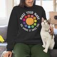 Make Your Mark For a International Dot Day Teacher Dot Lover Women Crewneck Sweatshirt, gift for family, gift for coworker