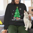 Math Teacher Polygon Christmas Tree Geometry Merry Christmas Women Crewneck Sweatshirt, gift for family, gift for coworker