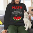 Math Watermelon Calculation Joke Teacher Student Women Crewneck Sweatshirt, gift for family, gift for coworker