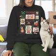 Merry And Bright Christmas Gingerbread Santa Book Teacher Women Crewneck Sweatshirt, gift for family, gift for coworker Merry And Bright Christmas Gingerbread Santa Book Teacher Women Crewneck Sweatshirt, gift for family, gift for coworker