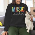 Music Teacher Tie Dye Appreciation Day Hello Back To School Men Women Women Crewneck Sweatshirt, gift for family, gift for coworker Music Teacher Tie Dye Appreciation Day Hello Back To School Men Women Women Crewneck Sweatshirt, gift for family, gift for coworker