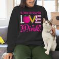 In October We Wear Pink Love Teacher Breast Cancer Awareness Women Crewneck Sweatshirt, gift for family, gift for coworker