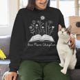 One-More Chapter Wildflower Reading Teacher Library Bookish Women Crewneck Sweatshirt, gift for family, gift for coworker One-More Chapter Wildflower Reading Teacher Library Bookish Women Crewneck Sweatshirt, gift for family, gift for coworker
