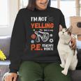 PE Teacher Voice PE Teacher School Fitness Class Women Crewneck Sweatshirt, Pe Teacher Sweatshirts, gift for family, gift for coworker PE Teacher Voice PE Teacher School Fitness Class Women Crewneck Sweatshirt, Pe Teacher Sweatshirts, gift for family, gift for coworker