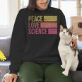 Peace Love Science Lovers Math Chemistry Teacher Women Crewneck Sweatshirt, Science Teacher Sweatshirts, gift for family, gift for coworker Peace Love Science Lovers Math Chemistry Teacher Women Crewneck Sweatshirt, Science Teacher Sweatshirts, gift for family, gift for coworker