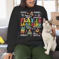 Play Is Learning Kindergarten Preschool Teacher Appreciation Women Crewneck Sweatshirt, gift for family, gift for coworker Play Is Learning Kindergarten Preschool Teacher Appreciation Women Crewneck Sweatshirt, gift for family, gift for coworker