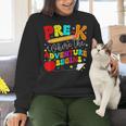 Pre-k Where The Adventure Begins First Day Of Prek Teacher Women Crewneck Sweatshirt, gift for family, gift for coworker Pre-k Where The Adventure Begins First Day Of Prek Teacher Women Crewneck Sweatshirt, gift for family, gift for coworker
