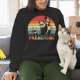 Preschool Panda Back To School Teacher Student Women Crewneck Sweatshirt, gift for family, gift for coworker Preschool Panda Back To School Teacher Student Women Crewneck Sweatshirt, gift for family, gift for coworker