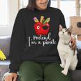 Pretend I'm A Pirate Teacher Apple Talk Like A Pirate Day Men Women Kids Women Crewneck Sweatshirt, gift for family, gift for coworker Pretend I'm A Pirate Teacher Apple Talk Like A Pirate Day Men Women Kids Women Crewneck Sweatshirt, gift for family, gift for coworker