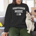 Professor Mode On Academic Educator Teacher Women Crewneck Sweatshirt, gift for family, gift for coworker Professor Mode On Academic Educator Teacher Women Crewneck Sweatshirt, gift for family, gift for coworker