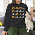Pumpkin Ghost Equation Math Teacher Halloween Costume Women Crewneck Sweatshirt, gift for family, gift for coworker