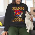 Reading Super Power Activated Superhero Teacher Or Student Men Women Girls Kids Women Crewneck Sweatshirt, Super Teacher Sweatshirts, gift for family, gift for coworker Reading Super Power Activated Superhero Teacher Or Student Men Women Girls Kids Women Crewneck Sweatshirt, Super Teacher Sweatshirts, gift for family, gift for coworker