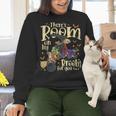 There's Room On My Broom For You Too Teacher Halloween Women Crewneck Sweatshirt, gift for family, gift for coworker There's Room On My Broom For You Too Teacher Halloween Women Crewneck Sweatshirt, gift for family, gift for coworker